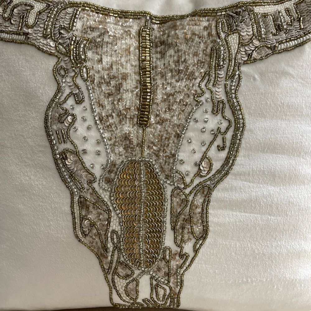Brand new Zgallerie embellished throw pillow
